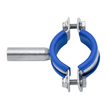 SS304 SMS 25.4MM Food Grade Sanitary Tri Clamp Fittings with TH6 DIN Hanger and Blue Gasket