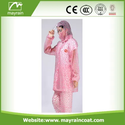 Womens Pink Waterproof Latest PVC Pants Trousers