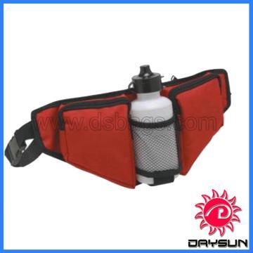 Best design polyester waist bag with water pocket