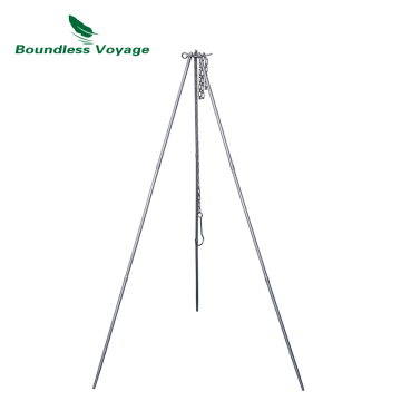 Boundless Voyage Lightweight Adjustable Titanium Stove Tripod for Camping