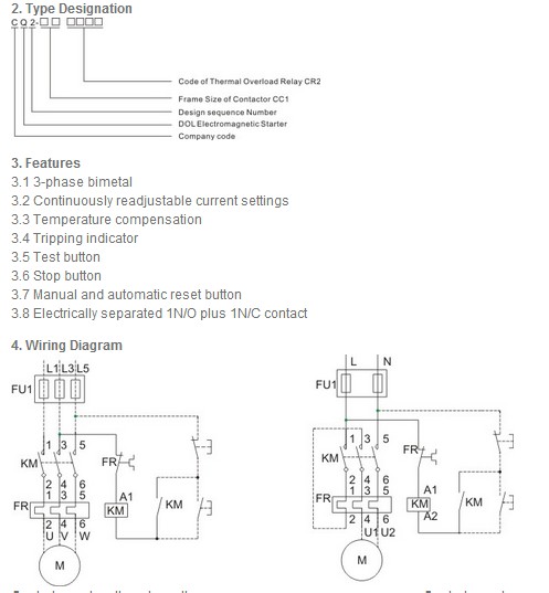 25/32 Ampere Dol Electromagnetic Starter