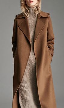 Women's Pure Cashmere Full Length Overcoat