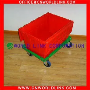Stackable Plastic Tote Crate With Lid
