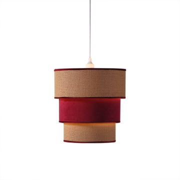 Lámparas colgantes modernas de techo rojo para la venta de decoración del hotel y el hogar