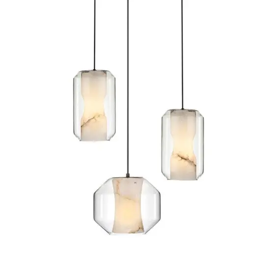 INSHINE Marble Glass Abstract Pendant Light