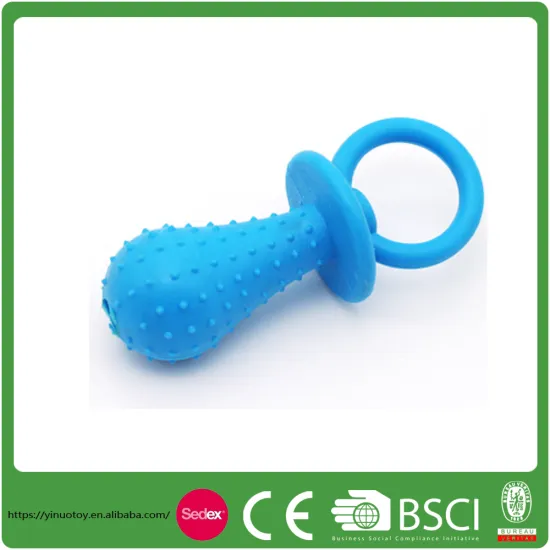 Hot Sale plastic pacifier sound toy plastic pet toy