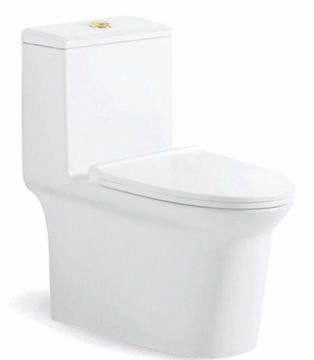 สุขภัณฑ์ห้องน้ำ Super Swirling One Piece Toilet