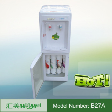 Bottled floor standing water dispenser with sterilize cupboard cold and hot water dispenser