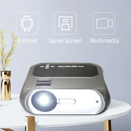 2020 T7 Digital Infocus 200 Ansi Big Wireless Screen Projection Projector with Speaker