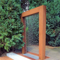 Modern Corten Steel Garden Water Feature Wall Fountain