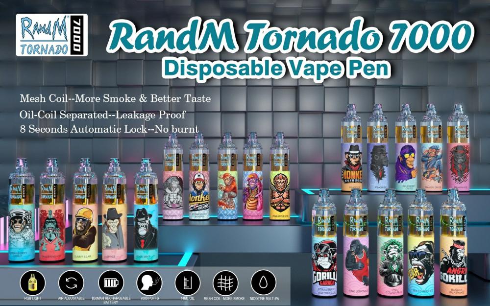 Original RandM Tornado 7000 Puffs Disposable Vape Pen