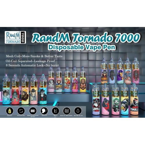 Randm Tornado 7000 Puffs Disposable Vape stylo