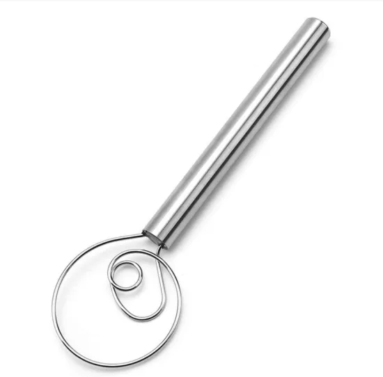Rust-Proof Stainless Steel Bread Hand Mixer: Perfect Tool for Danish Dough Whisking and Scraping