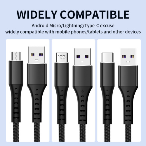 3A fast charging Data Speed Plastic Braided cable