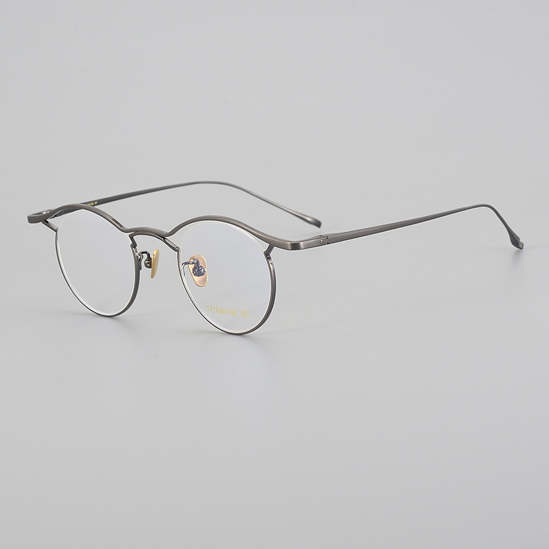 Vintage Polygonal Pure Titanium Eyeglass Frames