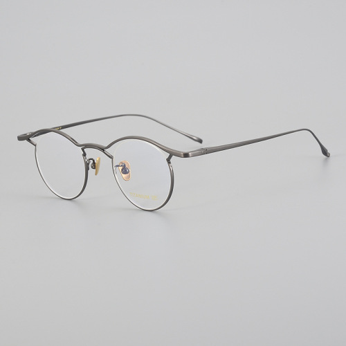 Polygonal Titanium Eyeglass Frame