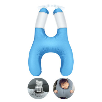 Adjustable H-Shape Cervical Spine Inflatable Air Travel Pillow: Ergonomic Kids' Neck Support for Car Sleeping