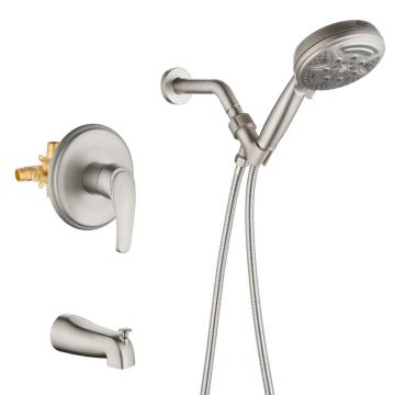 Brushed Nickel 2 Way Bath Concealed Shower Set