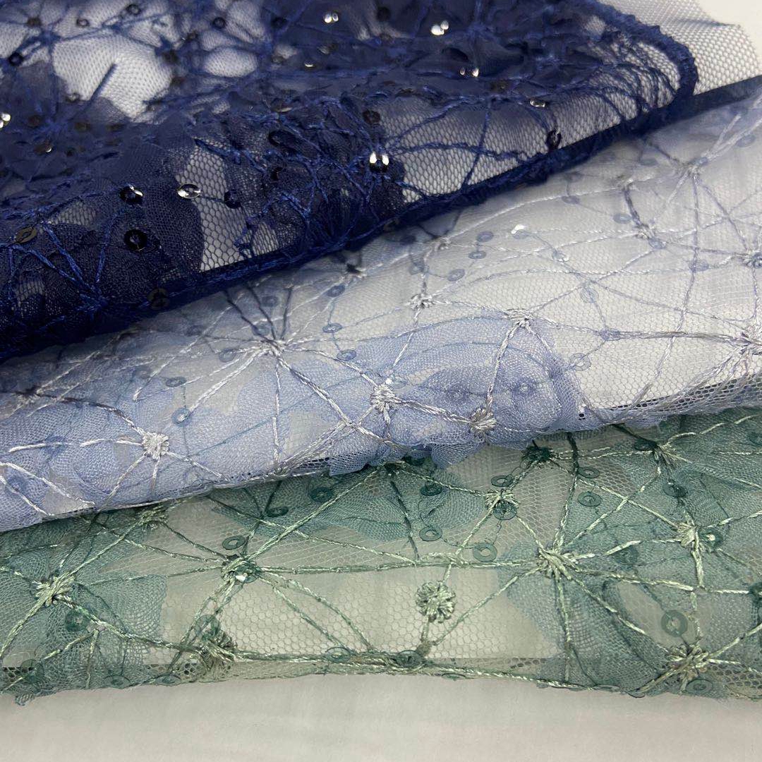 Embroidery On Mesh Fabric-1