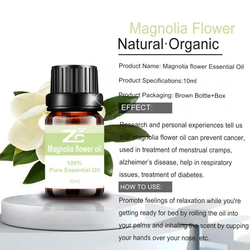 Pure Magnolia Essential Oil for Diffuser Body Massage