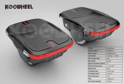 One Wheel Hoverboard with LED Electric Skateboard Balance Scooter Skateboard Shoes