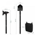 Household Tools Storage Set Black Metal Folding Survival Camping Shovel Manufactory