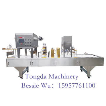 Tongda Factory Wet Towel Drum Canister Filling and Sealing Machine