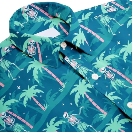 2024 Wholesale Custom Color Digital Printed Rayon Aloha Shirts