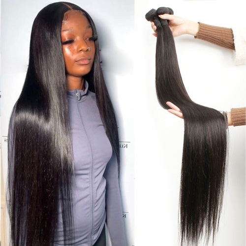 Cabelo cru por xunto óso recto de cor negra cor negra vietnamita virxe paquetes de cabelo humano extensións de trama