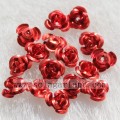 Wholesale Aluminum Rose Flower Beads Jewelry Making Spacer Beads