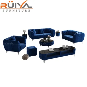 Modern Blue Velvet Chesterfield Sofa – European Design Excellence