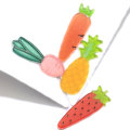 Vegetable Carrot Pineapple Strawberry Resin Beads Charms For Handmade Craft Decor Mini Cabochon Ornaments Beads