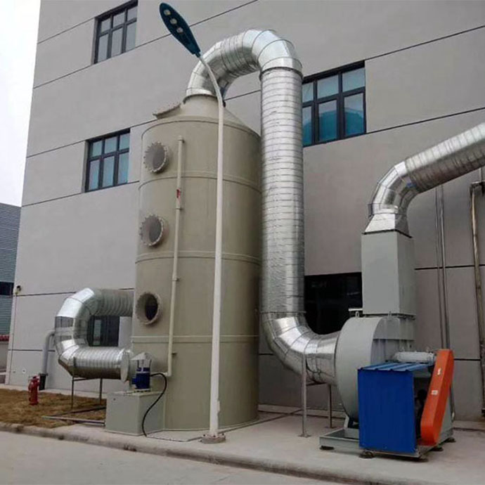 Torre de filtragem de gases residuais
