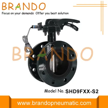 Signal Handle Flange Butterfly Valve With Proximity Switch