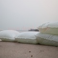 Self inflating flood sandbags' 400x600' for flood dam