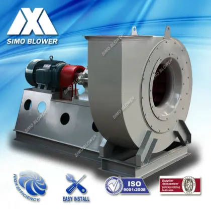 Large industrial boiler blowing air centrifugal blower fan
