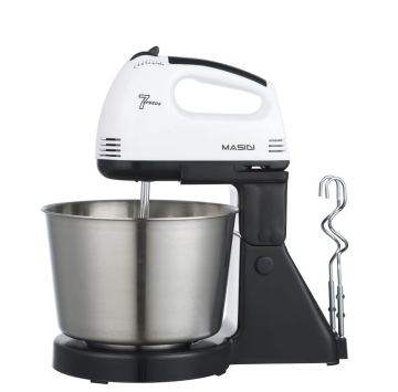 2-in-1 Multi Functional Desktop Egg Beater with Stainless Steel Bowl