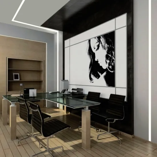 Aluminium Ceiling Office Linear LED Batten Light with Aluminum Profiles