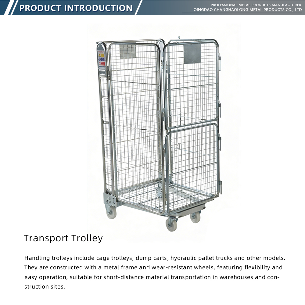 Foldable Wire Mesh Roll Container X