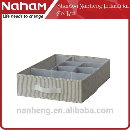 Naham foldable fabric toy storage box with seven compartment