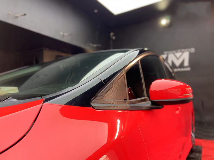 High gloss red vinyl for car