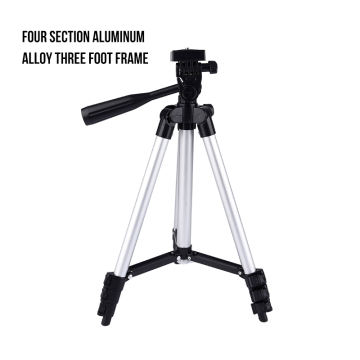 Mobile Phone Aluminum Alloy Camera Tripod with Triangular Bracket