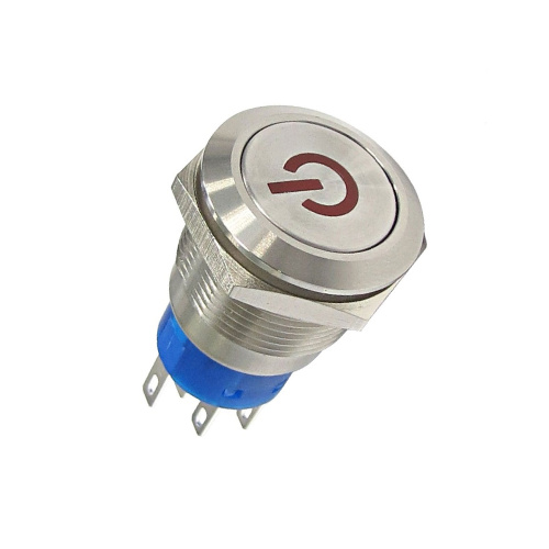 UL IK10 Waterproof LED Light Push Button Switch