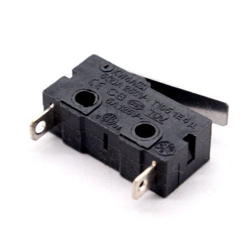 KW4A(S) 2 Pin 5(2)A 250VAC T105 Lever Micro Limit Switch DC N/O N/C For Automotive Use