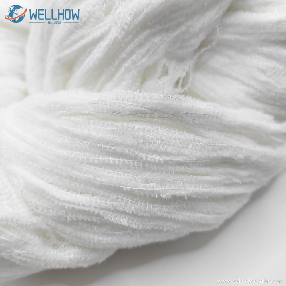 1/5.5NM POLYESTER HALF VELVET YARN WITH SEQUIN