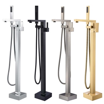 Freestanding Bath Shower Mixer with Floor Stand Mount