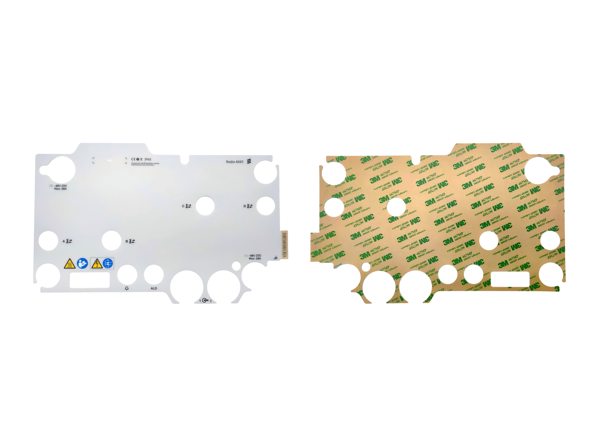 Panneau de commande évidé