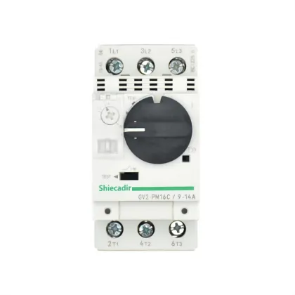 GV2 Motor Protection Switch and Circuit Breaker with Contact - White/Black