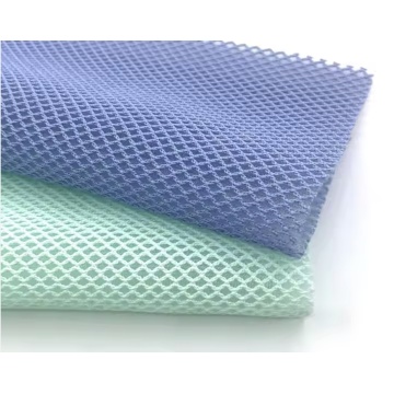 Tela de malla de sándwich con patrón de cuadrícula de diamantes