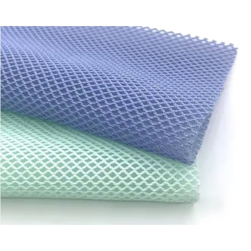 Tela de malla de sándwich con patrón de cuadrícula de diamantes